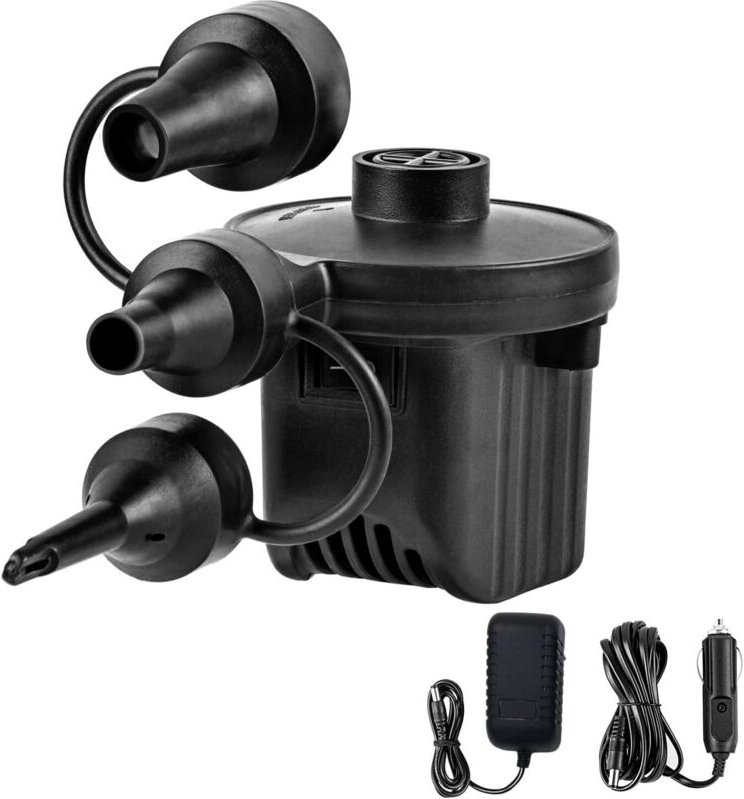 Elektrische Luftpumpe, tragbare Schnellfüllpumpe für Luftbetten, Pumpe zum Aufblasen und Ablassen der Luft, ideal für Ca...