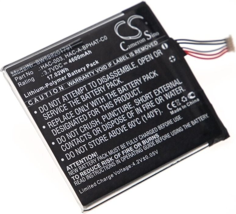 Vhbw - 1x Akku kompatibel mit Nintendo Switch HAC-001, HAC-S-JP/EU-C0 Spielekonsole (4600 mAh, 3,7 v, Li-Polymer)