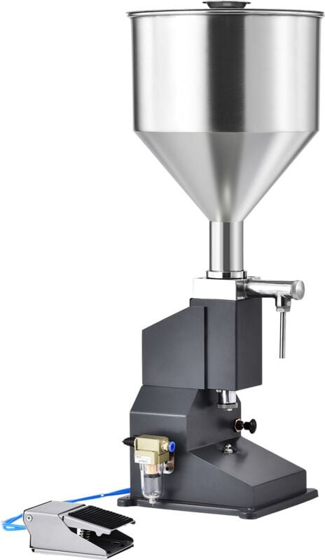 Mophorn - pneumatische Pasten-Flüssigkeitsabfüllmaschine, 5-50 ml Flaschenabfüller. Edelstahl-Flüssigkeitsabfüller mit P...