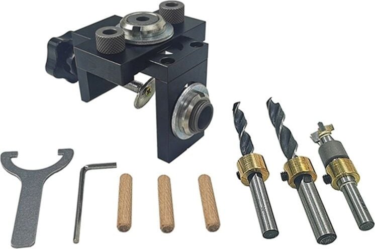 Zimmermanns 3-in-1-Stanzsucher ohne Klemmtisch, Lochöffner, rundes Holzzapfen-Werkzeug-Möbelset