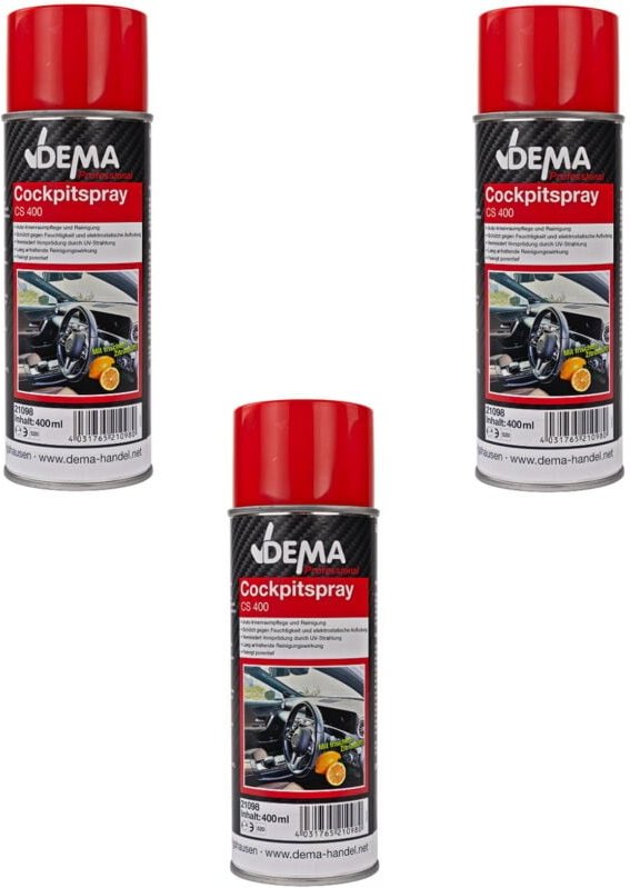 Autopflege PROFESSIONAL Cockpitspray 400 ml 3-er SET Cockpitreiniger