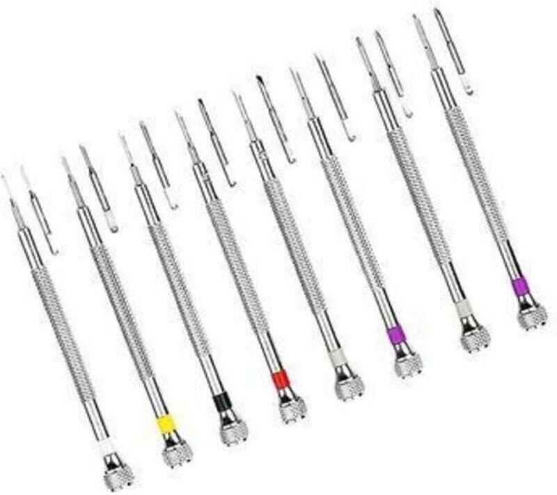 Tournevis De Précision 8 Pièces Pour Horlogers Avec Outils De Remplacement Et Chiffon Nettoyage