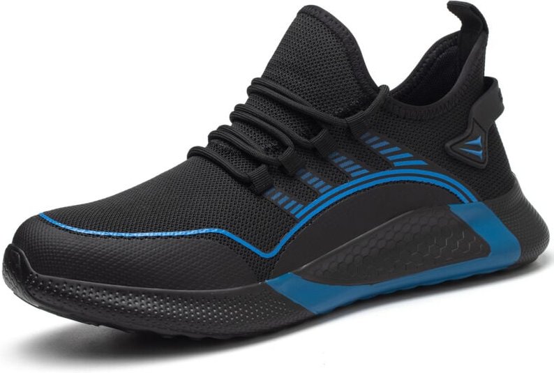 Sicherheitsschuhe für Damen und Herren, stoßfest, durchtrittsicher, atmungsaktiv und leicht, Arbeitsschuhe mit Stahlkapp...