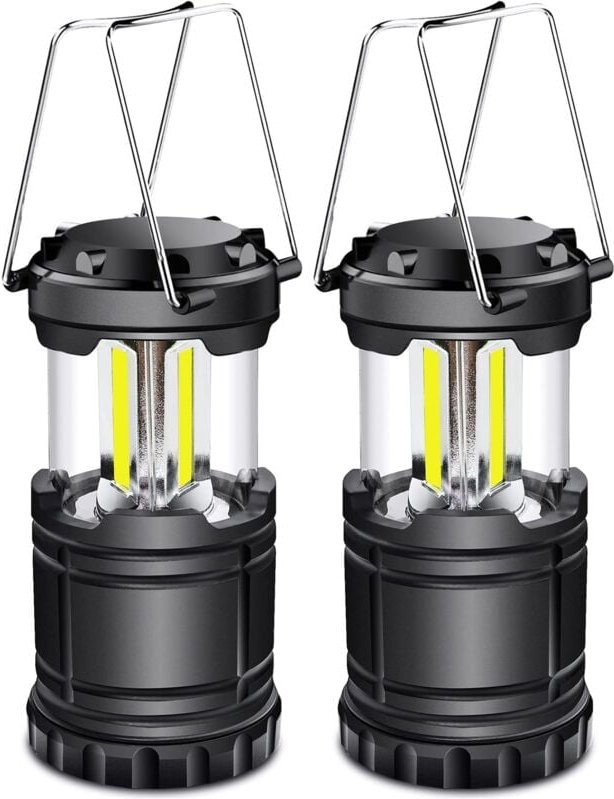 Memkey - LED-Campinglaterne, 350 lm, tragbare Campinglampe mit Metallgriffen, für Zelt, Camping, Wandern, Angeln, Höhle ...