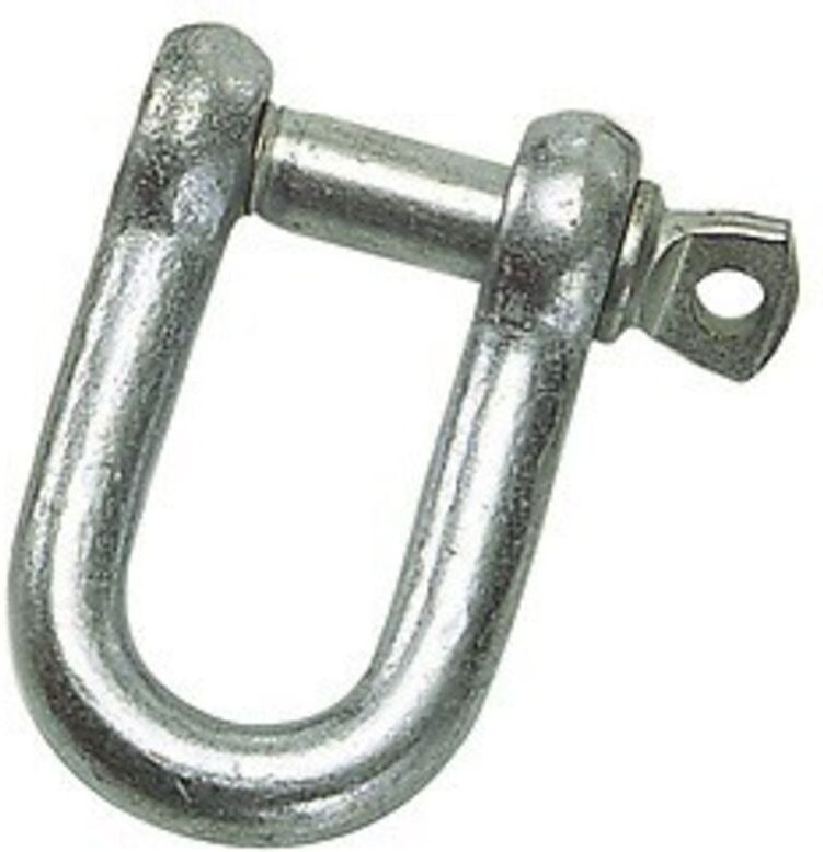 Verzinkter gerader Schäkel 5 mm. 3/16' Haushaltsgebrauch