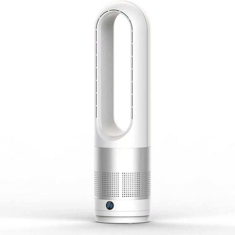 Flügelloser Turmventilator, 18 Zoll, Kühlen und Heizen, 8 Windgeschwindigkeiten, Timer - Ulisem