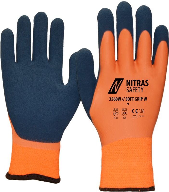 NITRAS SAFETY SOFT GRIP W Winterhandschuhe, Größe 10