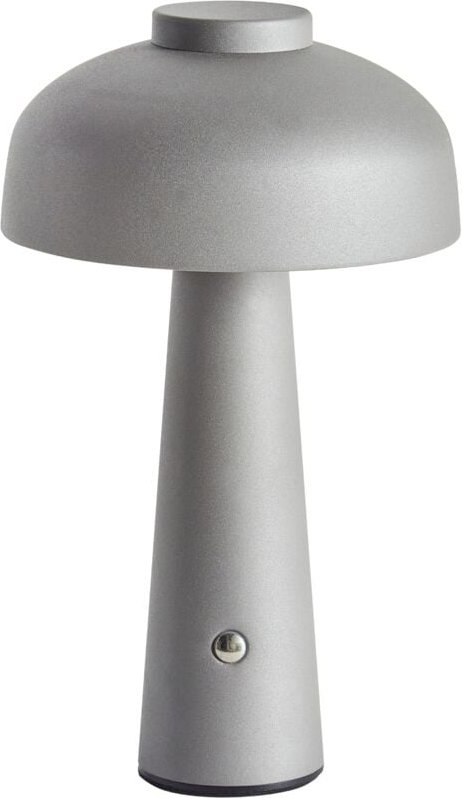 Thumbnail - Kabellose Tischlampe Grau Metall Pilzform Wiederaufladbar Akku Touch Funktion led Dimmer Dimmfunktion usb Kabel Modernes...