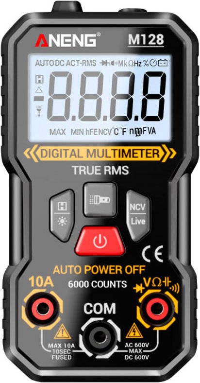 Multimetro digitale M128, multimetro intelligente professionale ad alta precisione, 6000 conteggi, rilevamento NCV, misu...