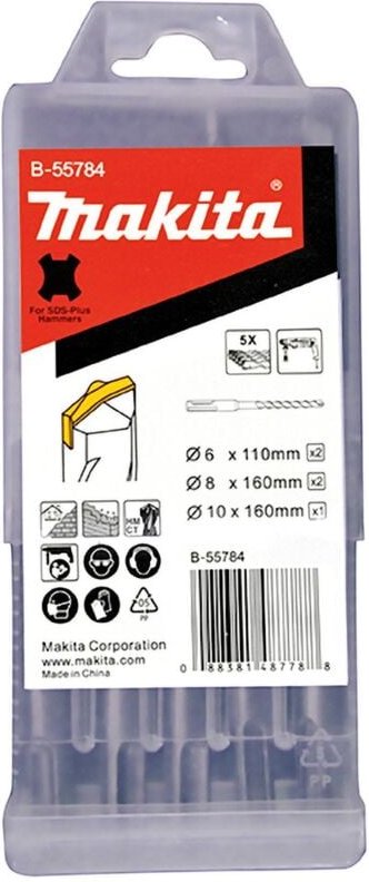Sds-plus hm Bohrer-Set 5tlg. - B-55784 - Makita