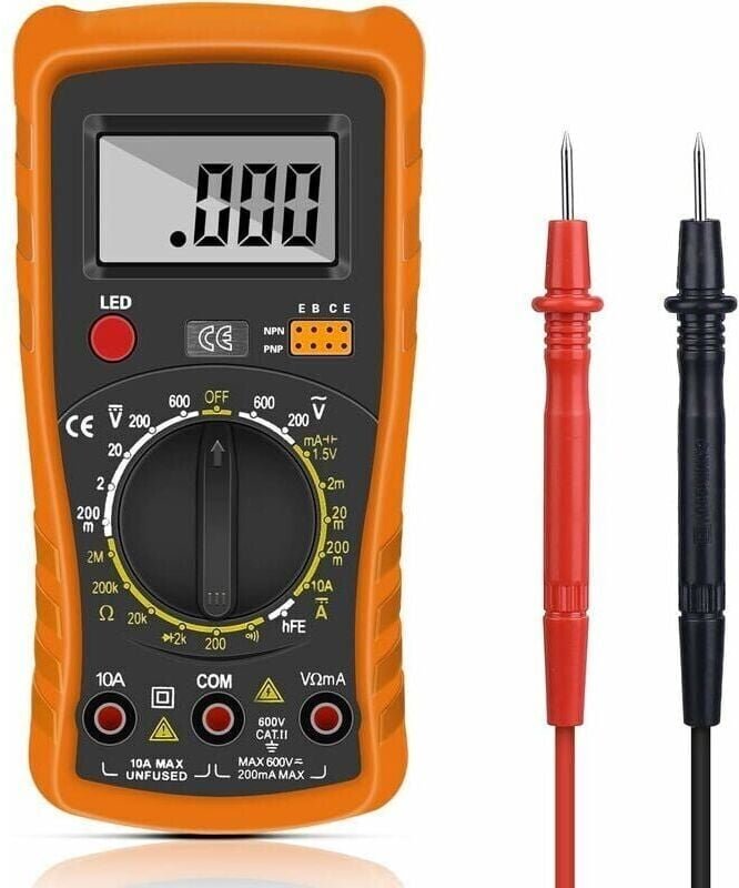 Ymyny - Digitalmultimeter, Auto-Range-Digitalmultimeter, professioneller elektrischer Tester, Voltmeter/Widerstand