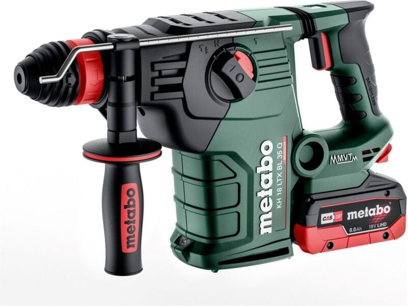 Metabo - Akku-Kombihammer kh 18 ltx bl 35 q , incl. 2x Akku LiHD 8 Ah, Ladegerät, Zubehör x