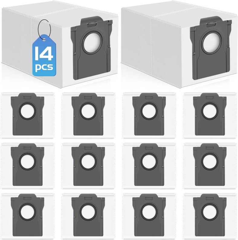 14 Staubbeutel für Dreame L10s Ultra Gen 2 / X50 / X40 Ultra / L40S / L10s Pro Ultra Heat / L40 / L50 Ultra / Mova E30 U...