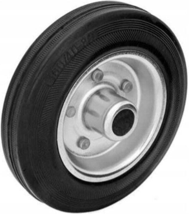 Vollgummi-Stahlrad mit 125mm Durchmesser
