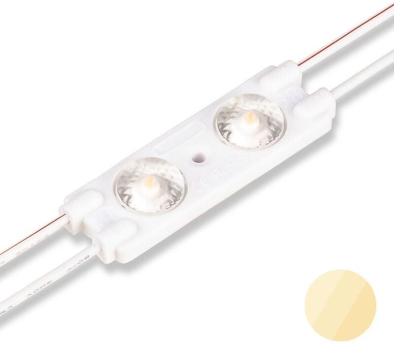 LED Modul 1W 12V 175° IP67 - Lichtfarbe: Warmweiß 2700K