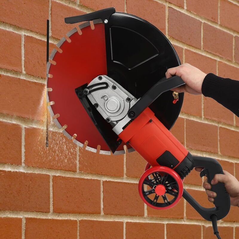 Elektrisch Betonsäge 4000W Pflasterschneider Betonschneider Elektrische Schneiden Trennschneider Gipsschneider mit 410 m...