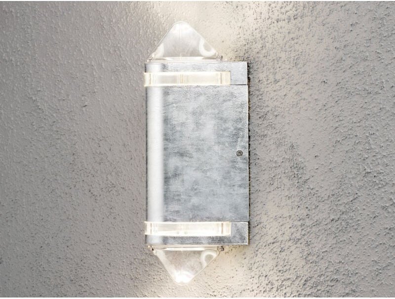 Konstsmide - Up-Down Wandleuchte modena galv. Stahl, GU10, Höhe 35 cm, IP44