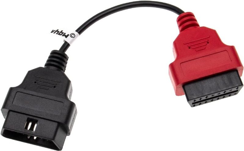 Vhbw - OBD2 Adapter A2 16Pin-OBD1 auf OBD2 kompatibel mit Fiat Albea, Bravo, Doblo, Ducato, Marea, Multipla, Panda Auto,...