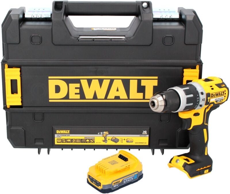 Werkzeuge - 18V Akku-Schlagbohrschrauber, 1x 1,7 powerstack Akku, ohne Ladegerät DCD796E1T - Dewalt