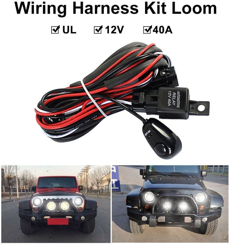 Linghhang - Für LED-Arbeitsscheinwerfer mit Sicherungsrelais 12 v 40 a