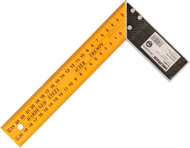 Metallquadrat 250 mm. Zimmermannsplatz, Bauplatz,