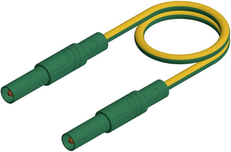 Mls gg 100/2,5 ge/gn Sicherheits-Messleitung Lamellenstecker 4 mm Lamellenstecker 4 m - Sks Hirschmann