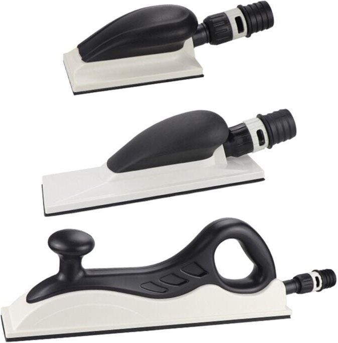 Tlily - Einstellbarer manueller Schleifblock, Staub-Schleifpapier-Werkzeug, Schleifplatte für 70 x 125 mm, 70 x 198 mm, ...