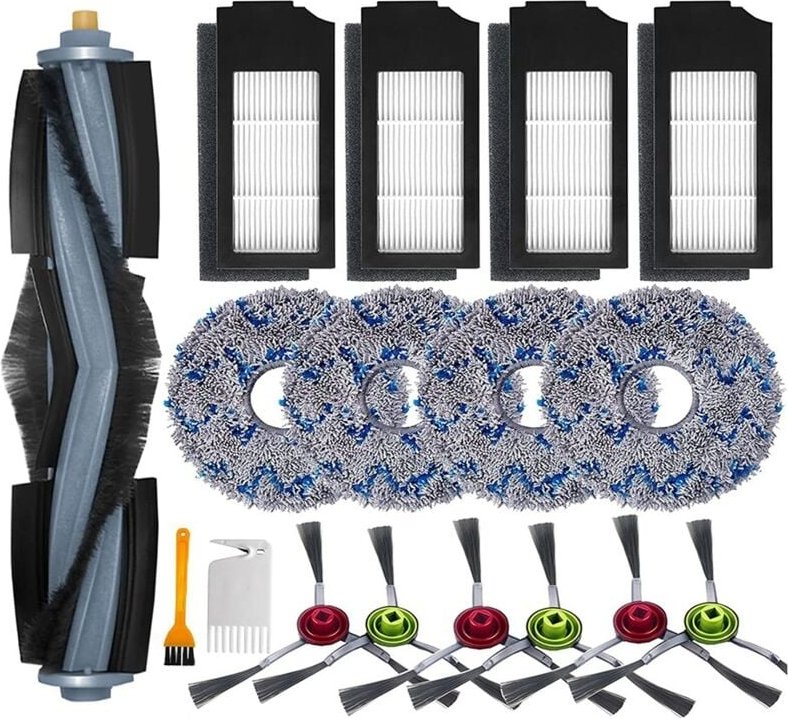 Zubehör-Set für Ecovacs Deebot X1 Omni, Ersatzteile für den Staubsauger Ecovacs Deebot X1 Turbo