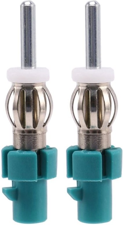 2X Auto Stereo Antennen Adapter FM AM Radio Anschluss - Fakra DIN Antennen Stecker Konverter für Auto EmpfäNger