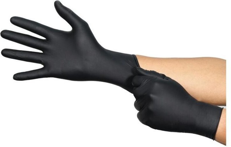 Einweghandschuhe MicroFlex 94-242 esd Größe m schwarz Nitril en 374 / en 16350 PSA-Kategorie iii