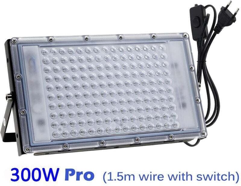 UV-LED-Projektor, 300 w, Schwarzlicht, IP65, wasserdicht, UV-LED-Lampe, Effektbeleuchtung für Aquarium, Party, fluoreszi...