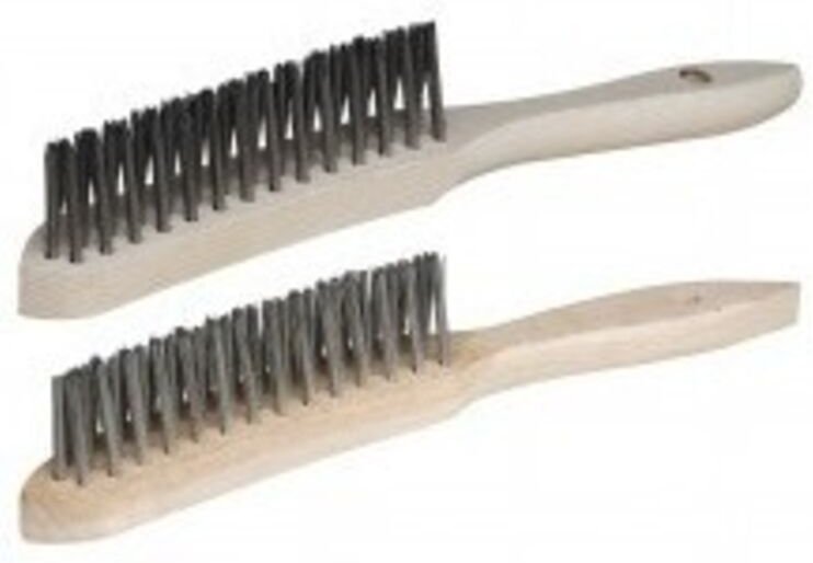 Drahtbürste aus Stahl in "V" Form 295 x 145 x 35 mm - Outifrance