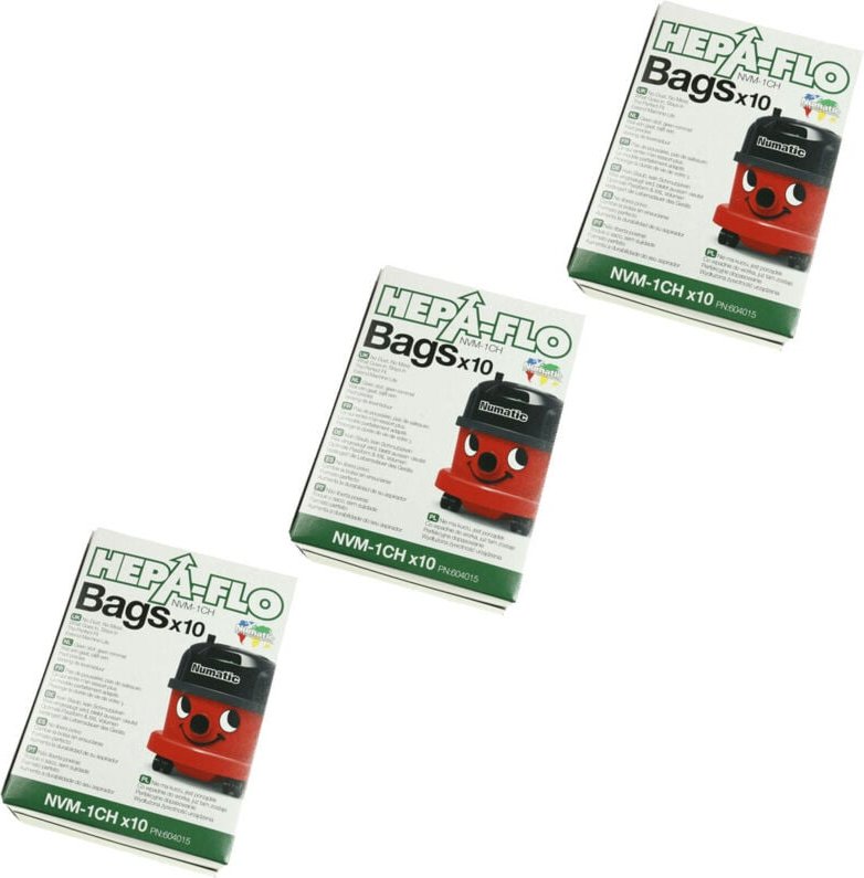 Ersatzteil - 3 Boxen mit 10 Original-Taschen - Numatic