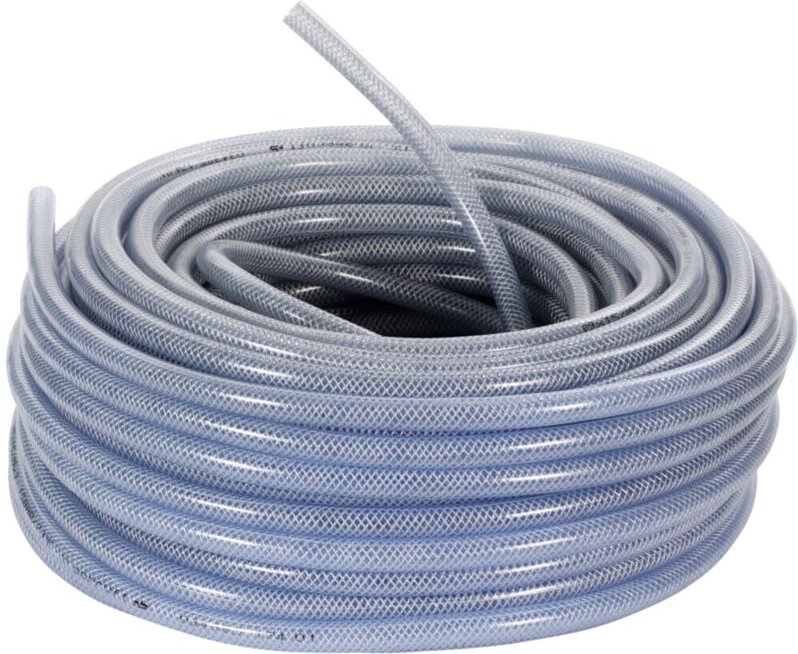 Tricoflex - Gewebeschlauch transparent, pvc, Länge 50 m, Schlauch Innen-⌀: 13mm