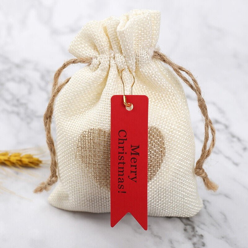 Tonchean - Andere Weihnachtsdekorationen, 100 Frohe Weihnachten-Geschenkanhänger, Kraft-Weihnachtsbackverpackungsanhänge...