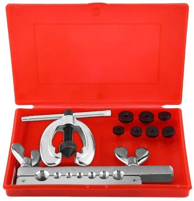 Ej.life - Greensen Bördelgerät Bremsleitung, 9 tlg. Rohrbördelwerkzeug Bremsleitung Bördelgerät Werkzeug Doppel Bördelwe...