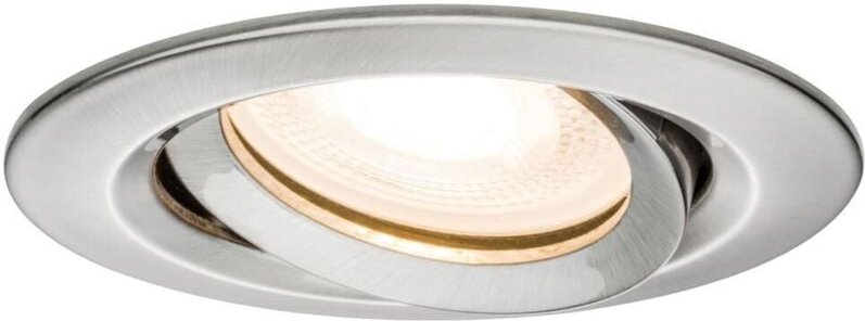 Paulmann - Nova Bad-Einbauleuchte led GU10 7 w IP65 Eisen (gebürstet)