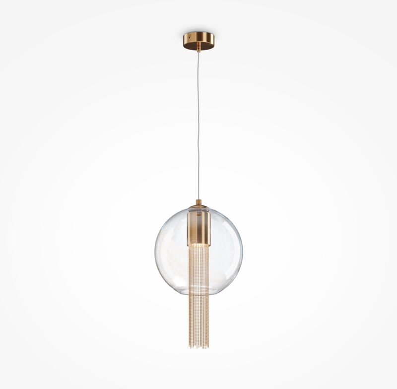 Maytoni - Flusso ii Moderne schlanke Pendel-Deckenleuchte Bronze GU10