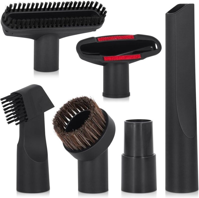 6-teiliges Universal-Staubsaugerdüsen-Set mit 32/35-mm-Schlauchadapter, Hochleistungs-Staubsauger-Set für alle Staubsaug...