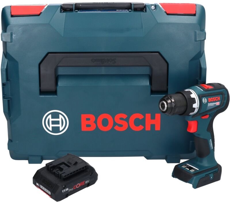 Bosch gsr 18V-90 c Professional Akku Bohrschrauber 18 v 64 Nm Brushless + 1x ProCORE Akku 4,0 Ah + L-Boxx - ohne Ladeger...