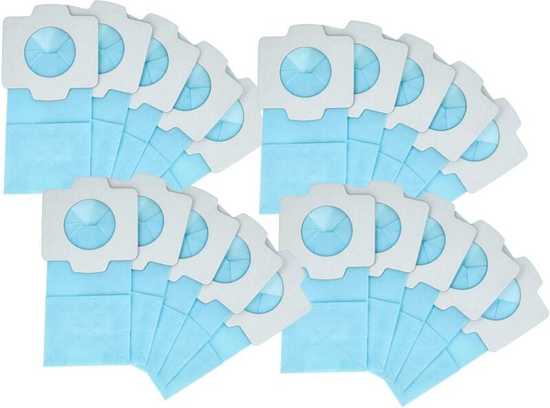 20x Staubsaugerbeutel kompatibel mit Makita 4072D, 4076D, 4013D, 4073D, 4030D, 4076DW Staubsauger - Papier, 11,8cm x 6cm...