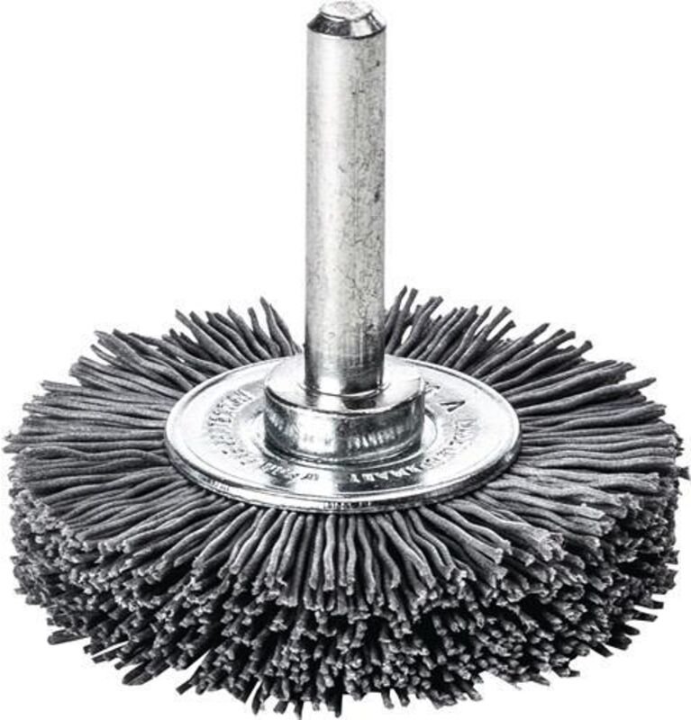 Lessmann ® - Rundbürste ø 50 mm Schaft 6 mm SiC Schleifborsten Körnung 120 10 mm 15000 min-¹