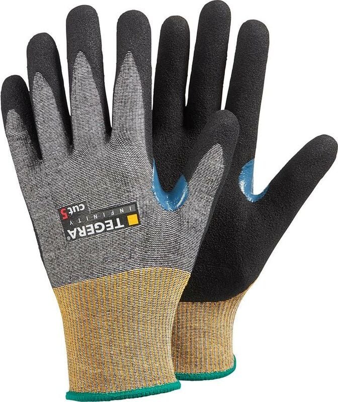 Thumbnail - FP - tegera Schnittschutzhandschuh Kat. ii, grau/schwarz, 8 6 Stk