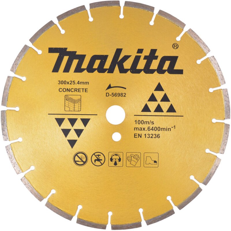 Zubehör - Diamanttrennscheibe für Beton 300x25,4 mm D-56982 - Makita