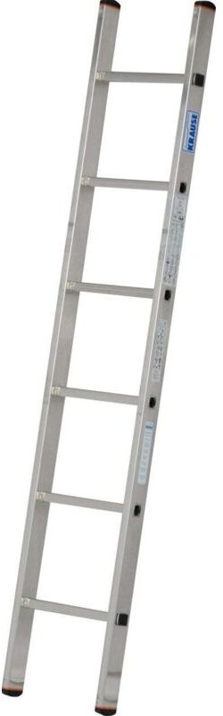 Krause Anlegeleiter Mehrzweckleiter 1 x 6 Sprossen Leiter Arbeitshöhe ca. 2,80m