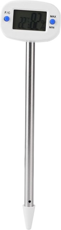 Elektronischer Mini-Bodentemperatur- und Feuchtigkeitssensor für den Garten – ABS + Edelstahl-Tester, 170 mm, 0–50 °C, ±...
