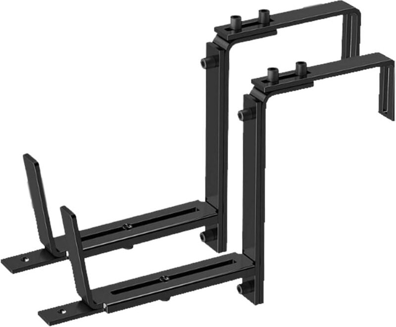 2er-Pack verstellbare Pflanzgefäß-Hakenhalterung, 15,2–31,8 cm, robuste Pflanzgefäß-Wandhalterung, Pflanzgefäß-Halterung...