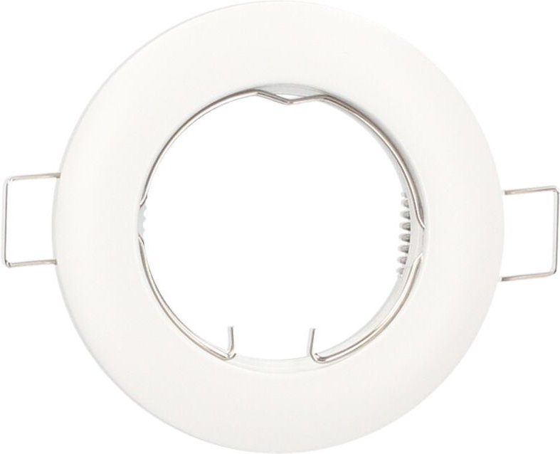 Chandur White vertiefter fester runder Ring