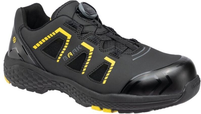 Baak - Sandale Adam S1PS sr esd 223011 schwarz-gelb Gr. 39