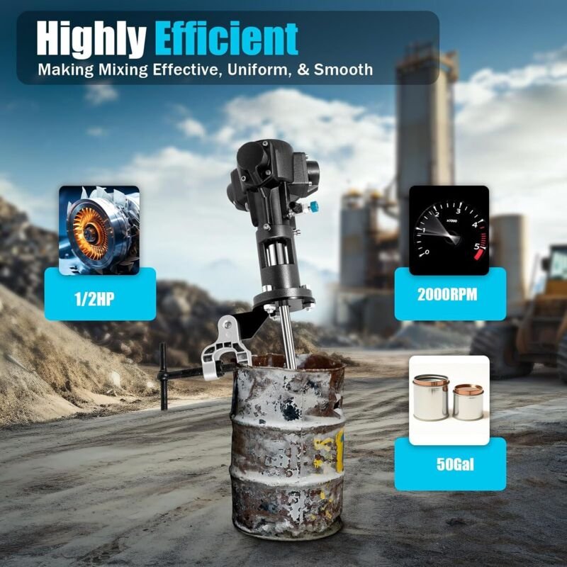 Barrel Pneumatische Mischer LuftrüHrwerk Farbmischer RüHrer RüHrwerk Pneumatischer Farbmischmaschine RüHrstab FarbrüHrer...